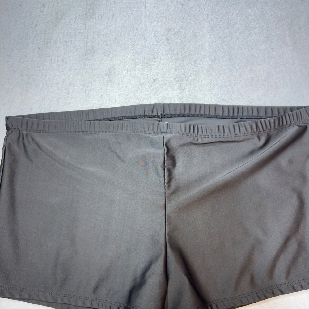 Rosegal Swim Shorts Womens 4XL 22 Black Excellent Boy Short High Waist Stretch‎